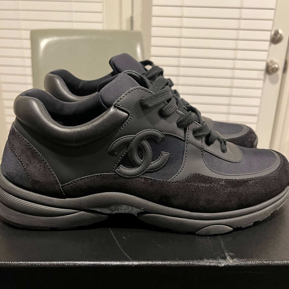 Chanel black men’s sneaker size 42